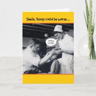 1940s Dentist Things Could Be Worse 50th Birthday Card