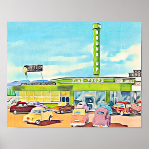 1940's Diner- Store Poster