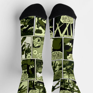 1940's Green Lama Comic Strip Socks