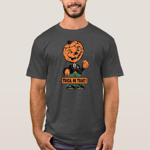 1940s Halloween Trick or Treat Jack O'Lantern T-Shirt