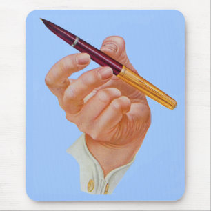 1940s hand me a pen mouse pad