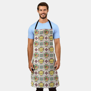 1940s Kitchen Pattern w/Yellow Teapots Apron