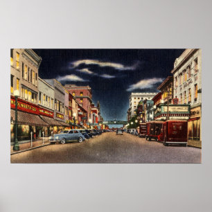 1940s Norristown's Main St Poster