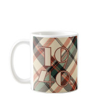 1940s Plaid Mug