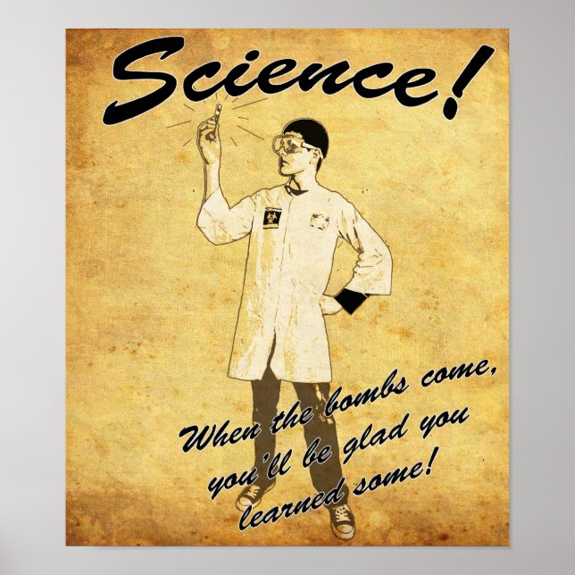 1940s Retro Science Poster (Front)