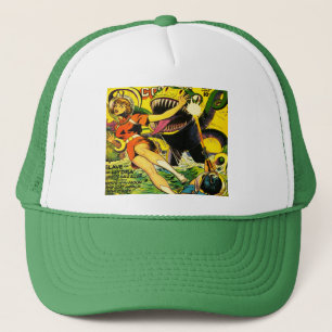 1940's SCI FI COMICS DESIGN ART COVER  Trucker Hat