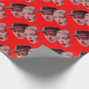 1940s Sherman and Marsha are SURPRISED Wrapping Paper