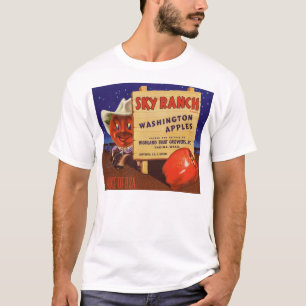 1940s Sky Ranch Washington Apples crate label T-Shirt