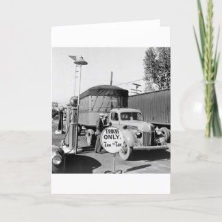 1940s Truck Stop Card