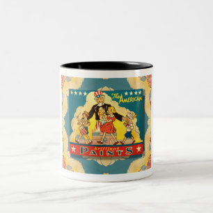 1940s UNCLE SAM PAINT TIN Coffee Mug