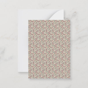 1940s Utility Floral Sprig Pattern Card