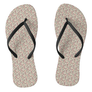 1940s Utility Floral Sprig Pattern Thongs