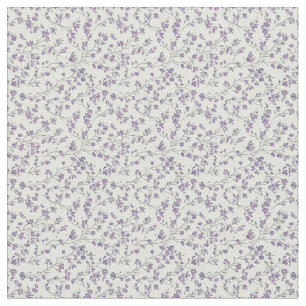 1940s Vintage Thyme & Denim Floral Art Fabric