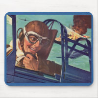 1940s WWII dogfight in the air