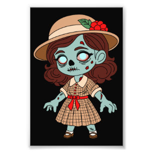 1940s Zombie Girl Photo Print
