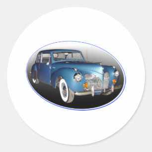 1941 LINCOLN CONTINENTAL #1 CLASSIC ROUND STICKER