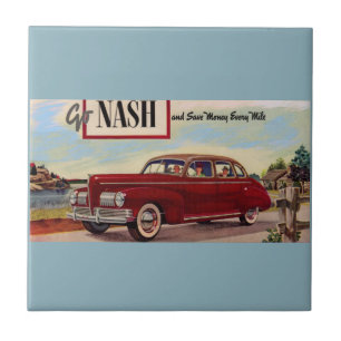 1941 Nash automobile ad Ceramic Tile