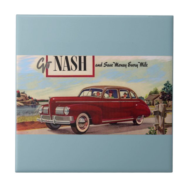 1941 Nash automobile ad Ceramic Tile (Front)