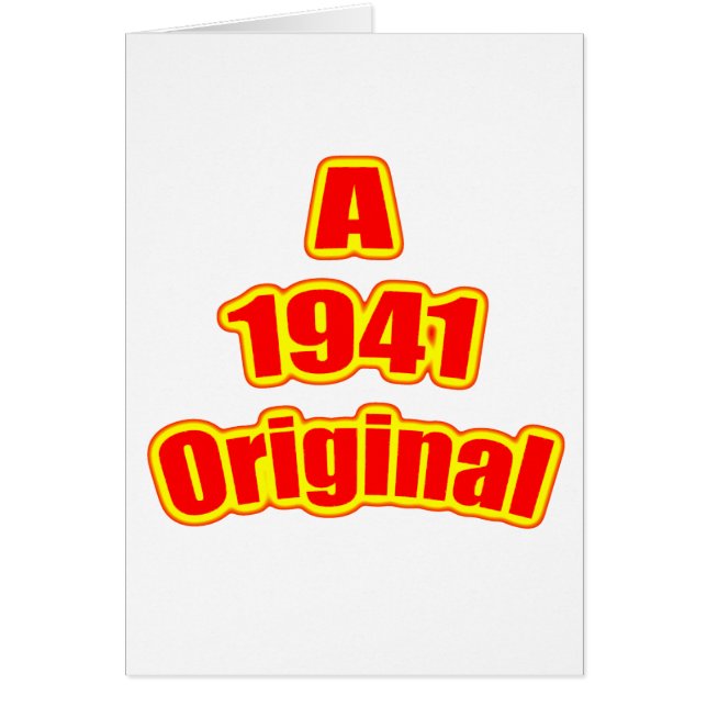 1941 Original Red (Front)