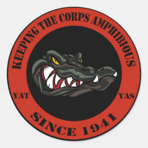 1941 Red Classic Round Sticker