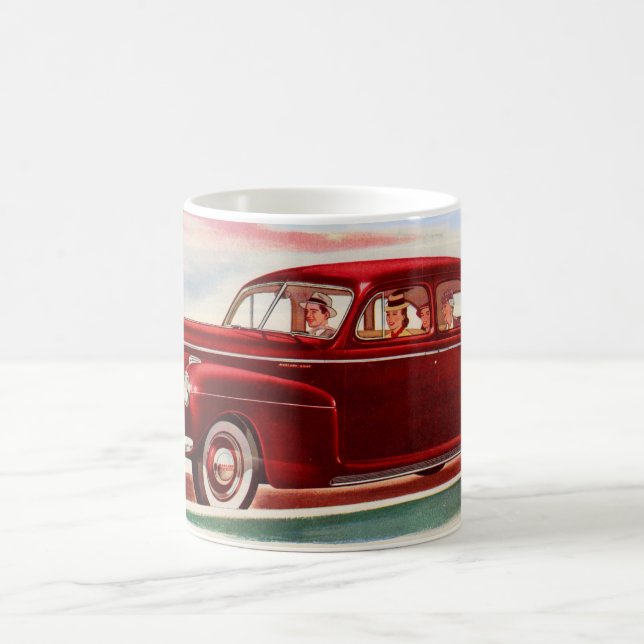 1941 red Mercury 8 Coffee Mug (Center)