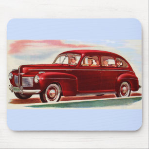 1941 red Mercury 8 Mouse Pad