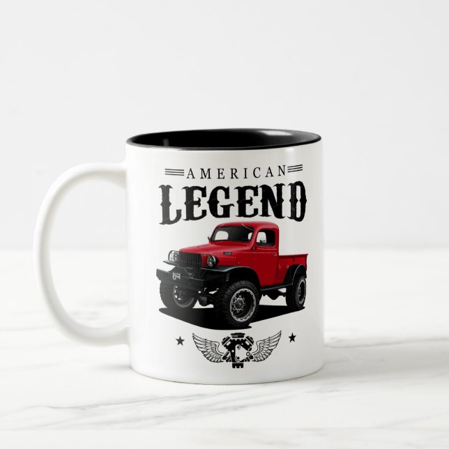 1942 American Truck Legend Two-Tone Coffee Mug (Left)