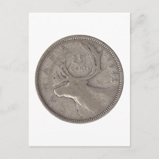 1942 Canadian Quarter Postcard