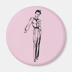 1942 Ladies Slacks Ad Magnet
