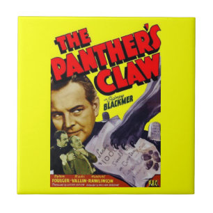 1942 The Panther’s Claw movie poster Ceramic Tile