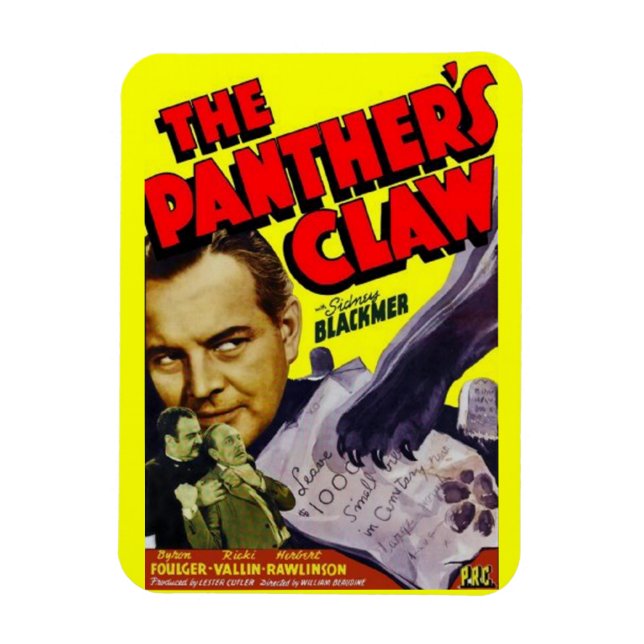 1942 The Panther’s Claw movie poster Magnet (Vertical)