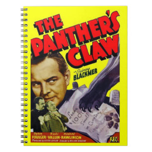 1942 The Panther’s Claw movie poster Notebook