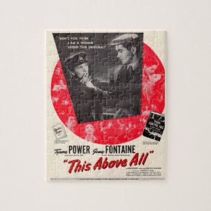 1942 This Above All movie poster Jigsaw Puzzle