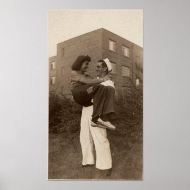 1944 Military Wedding Engagement Poster (Front)