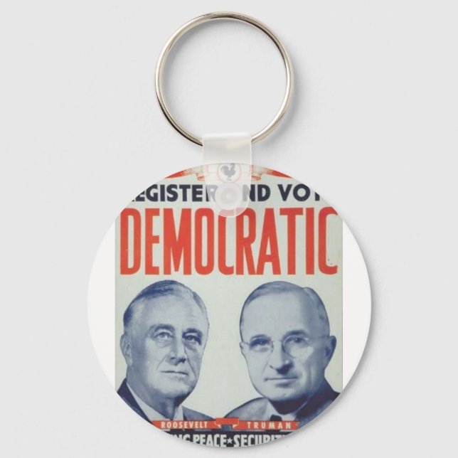 1944 Roosevelt - Truman Key Ring (Front)