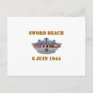 1944 Sword Beach Postcard