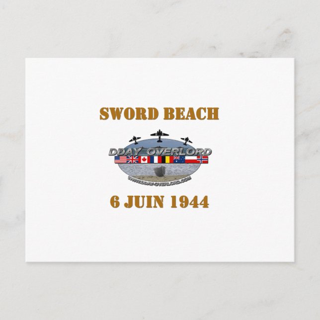 1944 Sword Beach Postcard (Front)