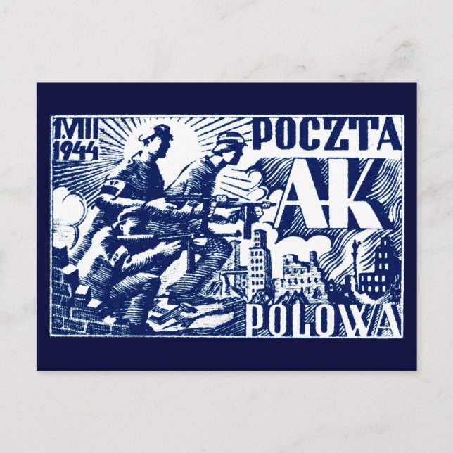 1944 Warsaw Uprising Postcard (Front)