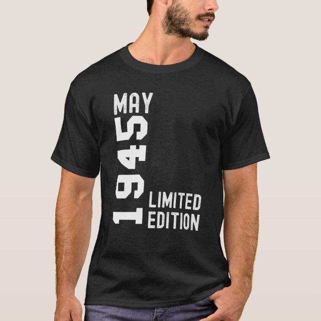 1945 May Happy Birthday Party T-Shirt (Front)