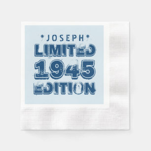 1945 or Any Year Birthday Limited Edition 70th V3Z Napkin