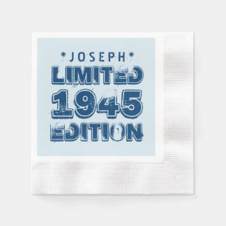 1945 or Any Year Birthday Limited Edition 70th V3Z Napkin