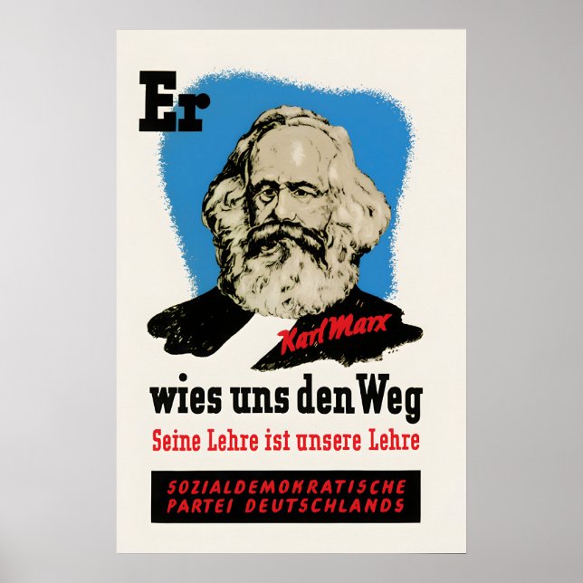 1945 SPD Election Poster He guided us along the (Front)