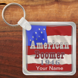 1946 Birthday Baby Boomer  Key Ring