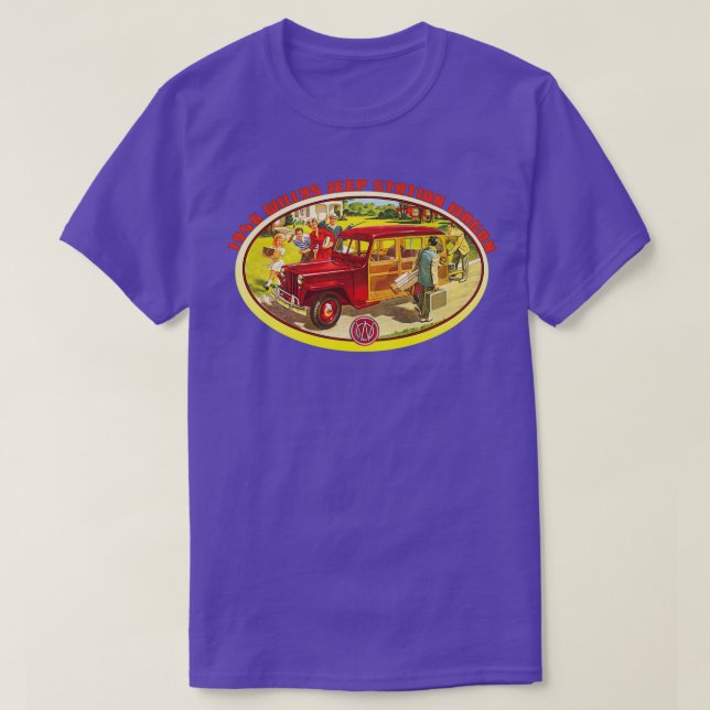 1946 Willys Station Wagon  T-Shirt (Design Front)