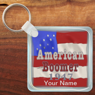1947 Birthday Baby Boomer  Key Ring