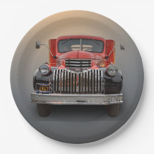 1947 CHEVROLET STAKE TRUCK PAPER PLATE