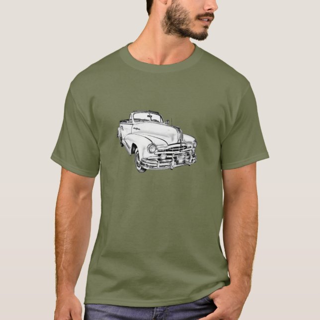 1948 Pontiac Silver Streak Car Illustration T-Shirt (Front)