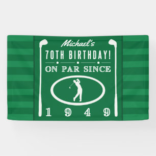 1949 70th Birthday For Golfers Banner