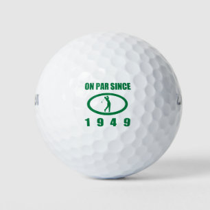 1949 70th Birthday For Golfers Golf Balls