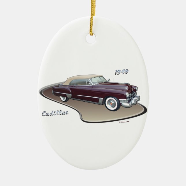 1949 CADILLAC CERAMIC TREE DECORATION (Front)